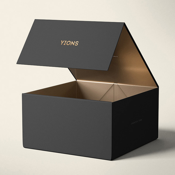 Kundenspezifischer Druck-Hardbox-Magnet-Kasten, der kundengebundene  faltbare magnetische LuxusGeschenkbox mit Deckel verpackt